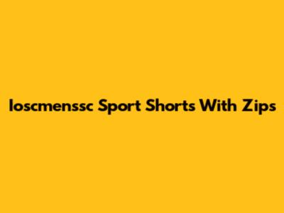 Ioscmenssc Sport Shorts With Zips