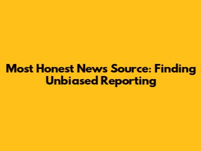 Most Honest News Source: Finding Unbiased Reporting