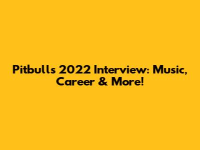 Pitbull's 2022 Interview: Music, Career & More!